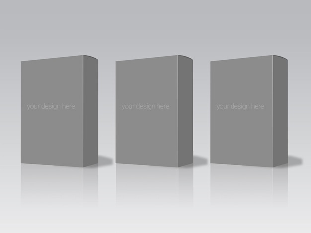 Mockup PSD della confezione della scatola del software del prodotto