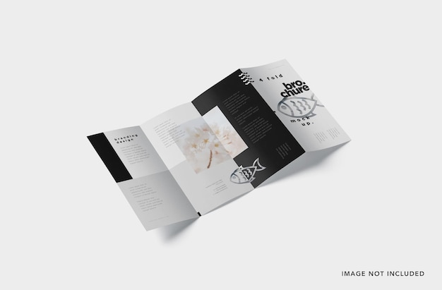 Mockup PSD di volantino promozionale modificabile per il tuo marchio aziendale