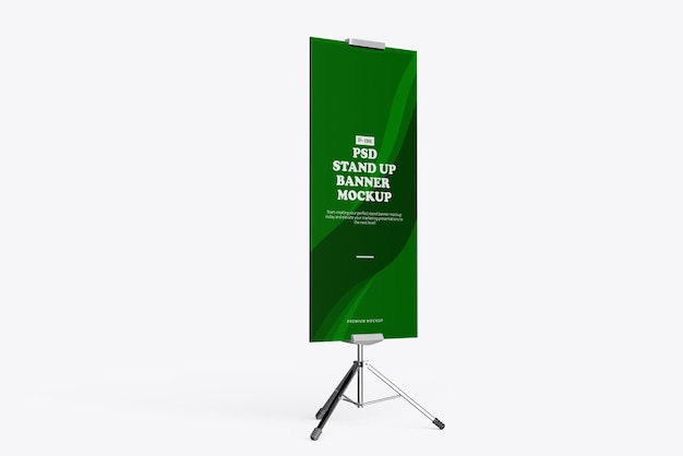 Mockup de PSD para el estandarte publicitario