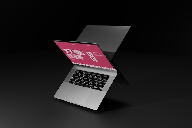 Mockup PSD exclusivo para portátil