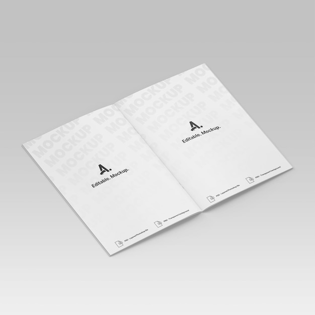 Mockup de PSD de folleto profesional para el diseño de folletos y publicaciones