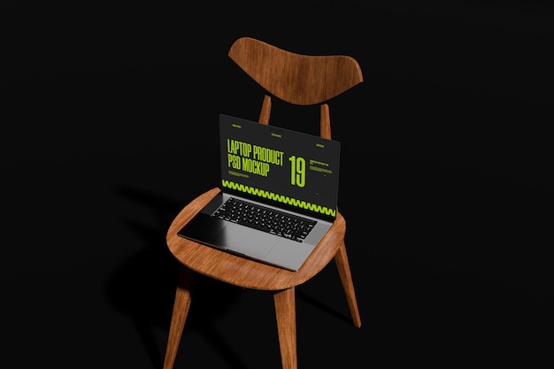 Mockup de PSD para el portátil