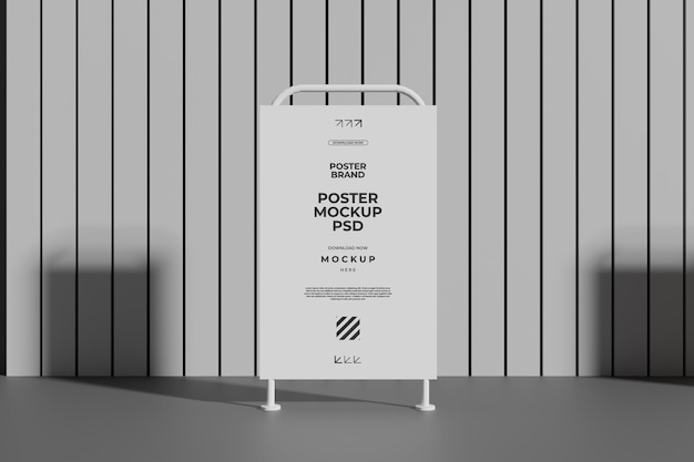 Mockup de PSD para el tablero de carteles