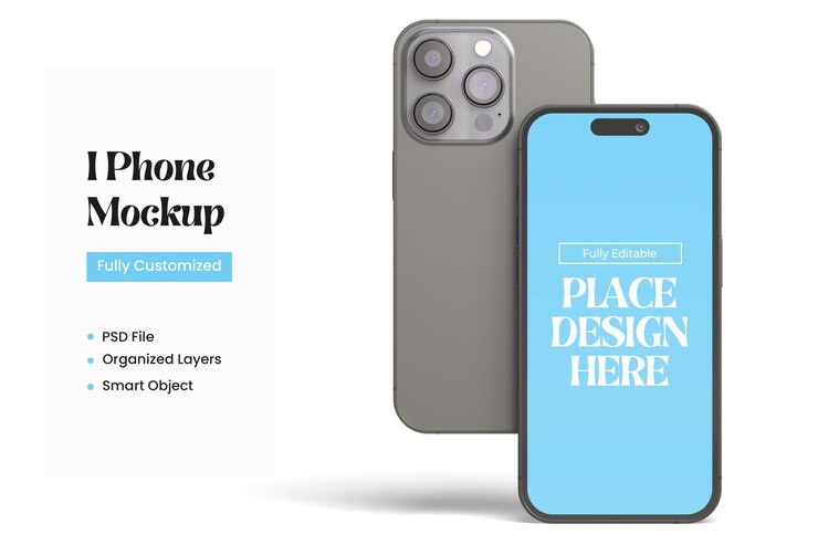 Mockup de PSD para el teléfono móvil