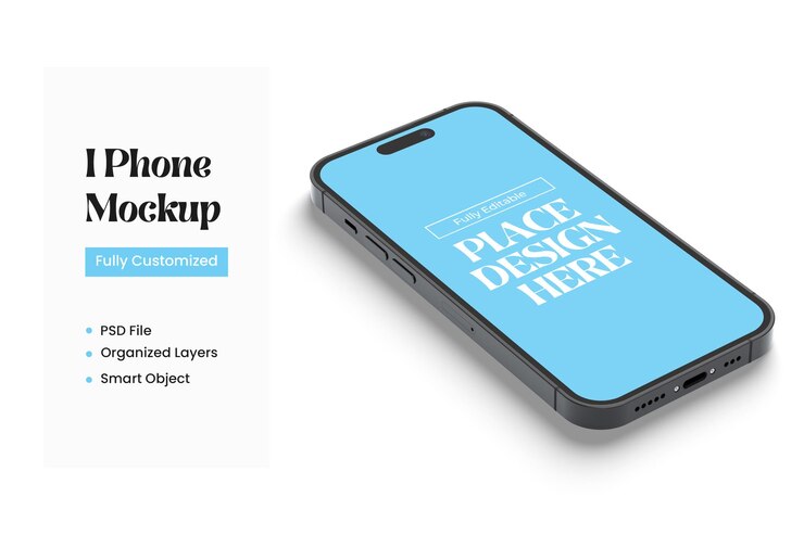 Mockup de PSD para el teléfono móvil