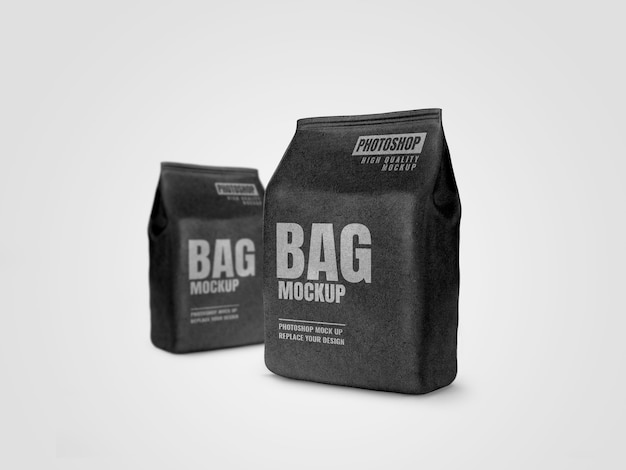 Mockup pubblicitario custodia nera artigianale realistico