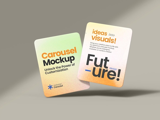 Mockup de la publicación de Instagram de Caroseul