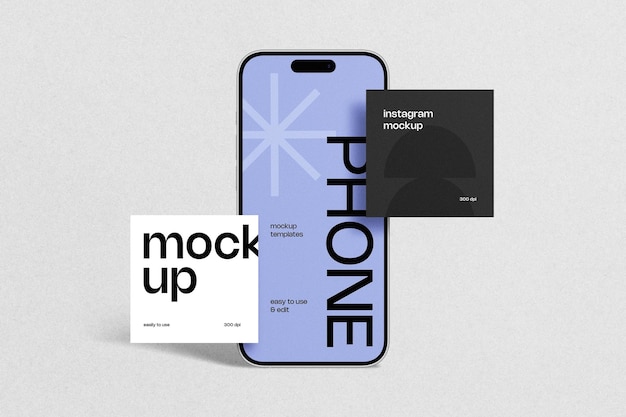 Mockup de publicaciones y historias de Instagram