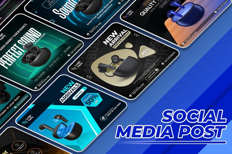 Mockup de publicaciones de Instagram o Facebook