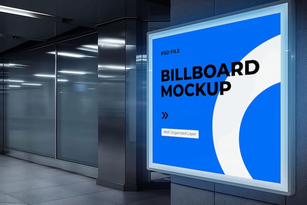 PSD mockup de publicidad de carteles publicitarios