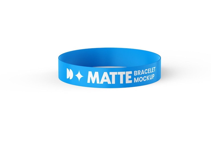 PSD mockup de la pulsera de amistad aislada en ángulo de vista