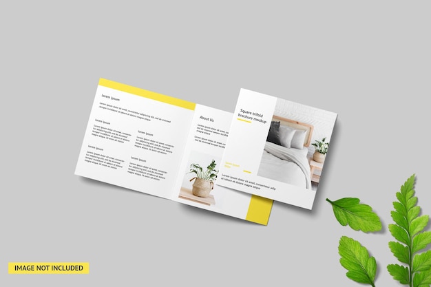 Mockup quadrato triplo