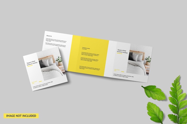 Mockup quadrato triplo