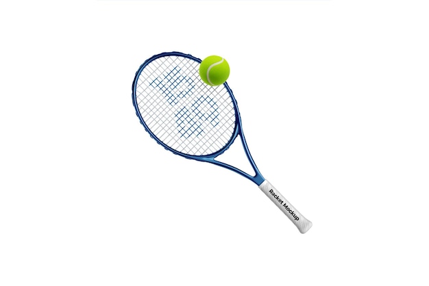 Mockup de la raqueta de tenis