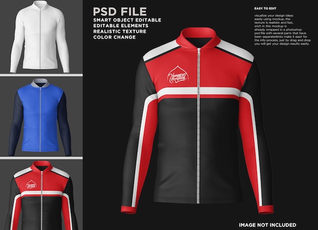 Mockup del rastreador de chaquetas