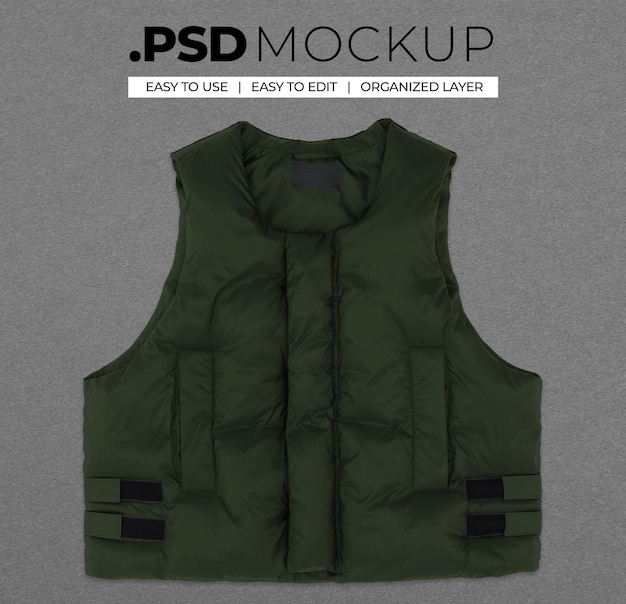 PSD mockup realista de colete