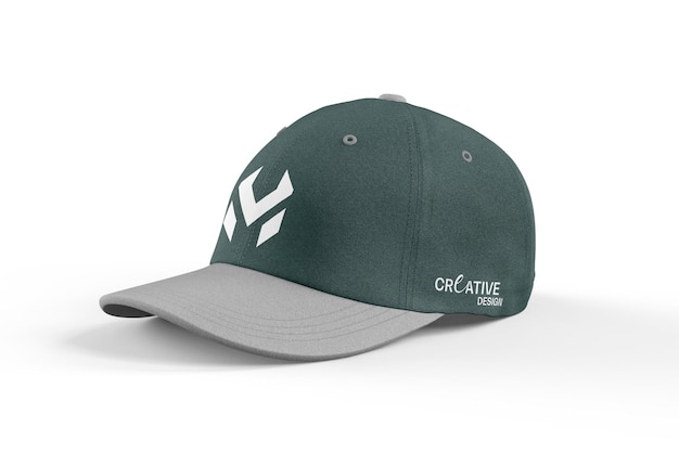 Mockup realista de gorra de béisbol para el diseño de logotipo y marca