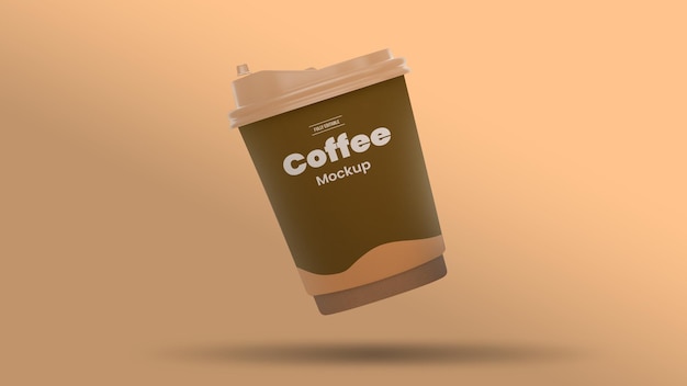 Mockup realista de taza de café