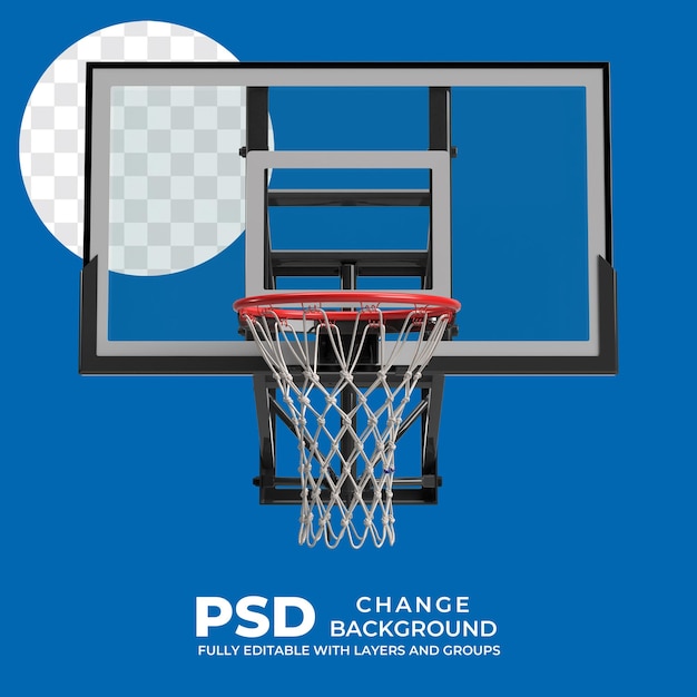 Mockup réaliste du cerceau de basket