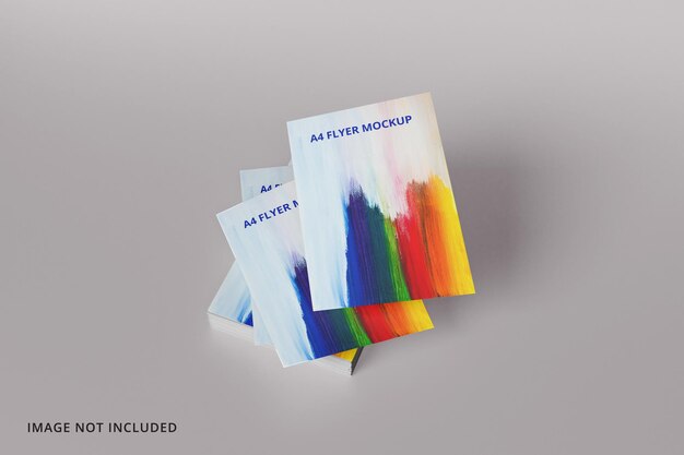 Mockup realistico A 4 flyer Psd Premium