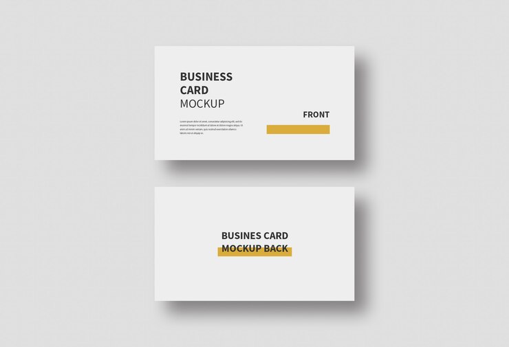 MockUp realistico Biglietto da visita