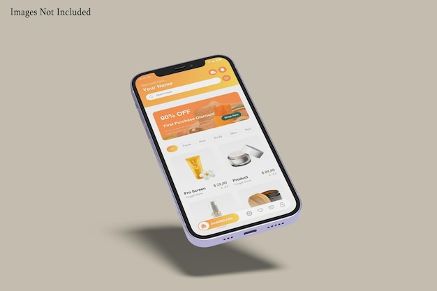 Mockup realistico del telefono 12 Mini