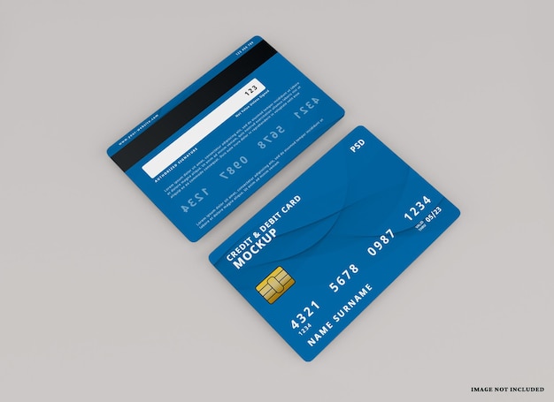 mockup realistico della carta di credito