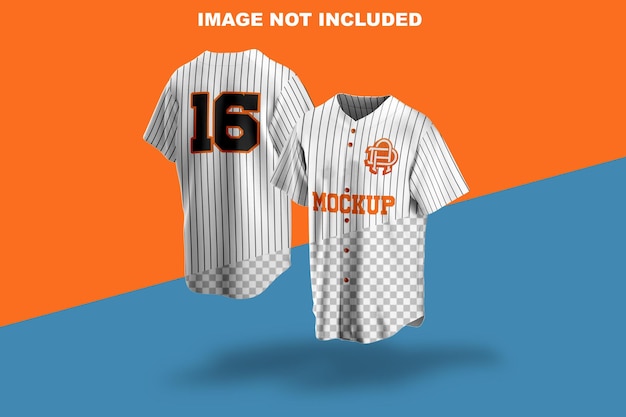 Mockup realistico della maglia da baseball