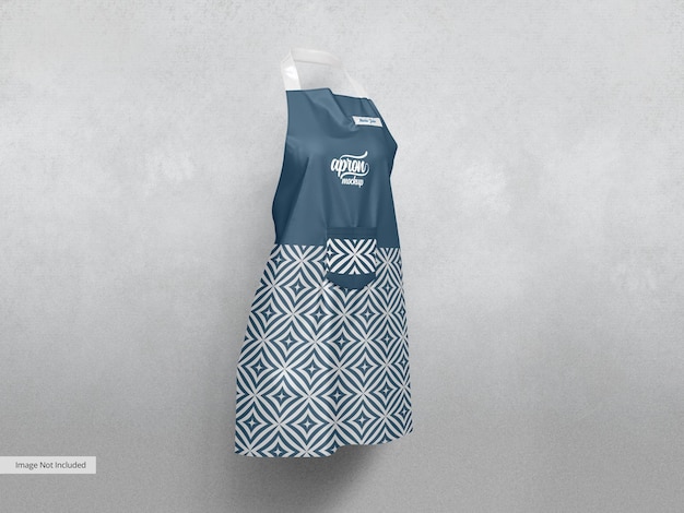 Mockup realistico di grembiule da cucina