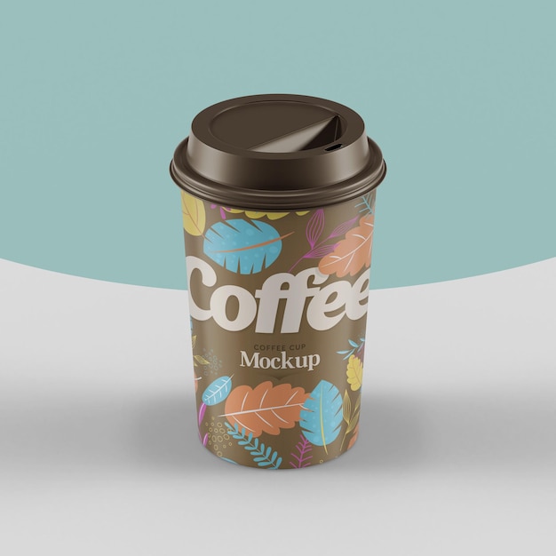 Mockup realistico di una tazza di caffè