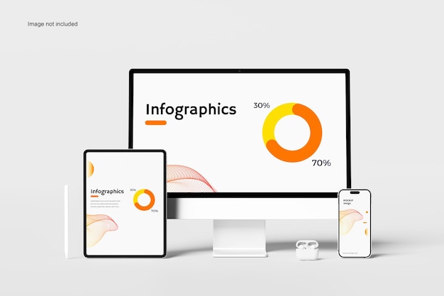 Mockup realistico multi dispositivo