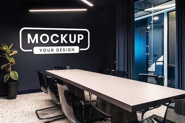 Mockup de la recepción del logotipo
