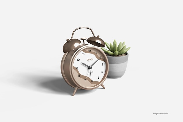 Mockup del reloj de alarma