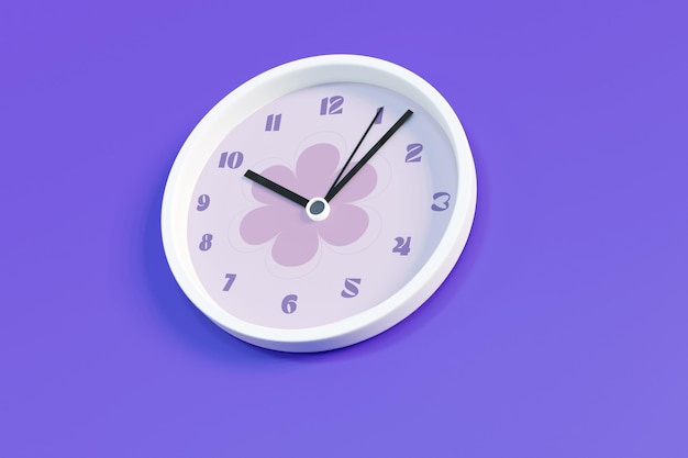 Mockup del reloj de pared