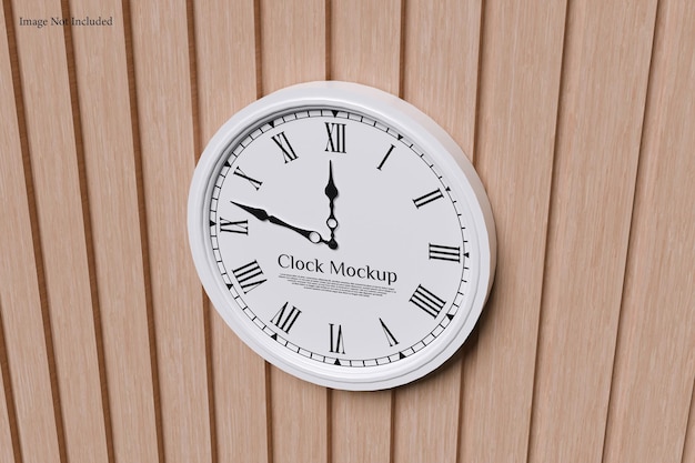 Mockup del reloj de pared
