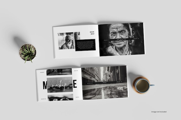 Mockup de la revista Landscape