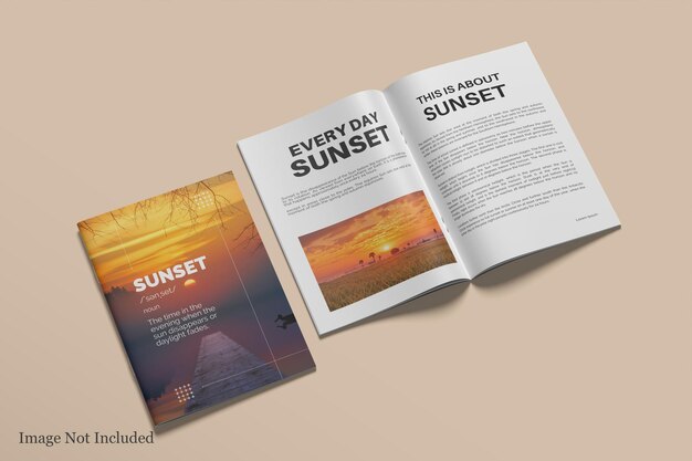 PSD mockup de la revista