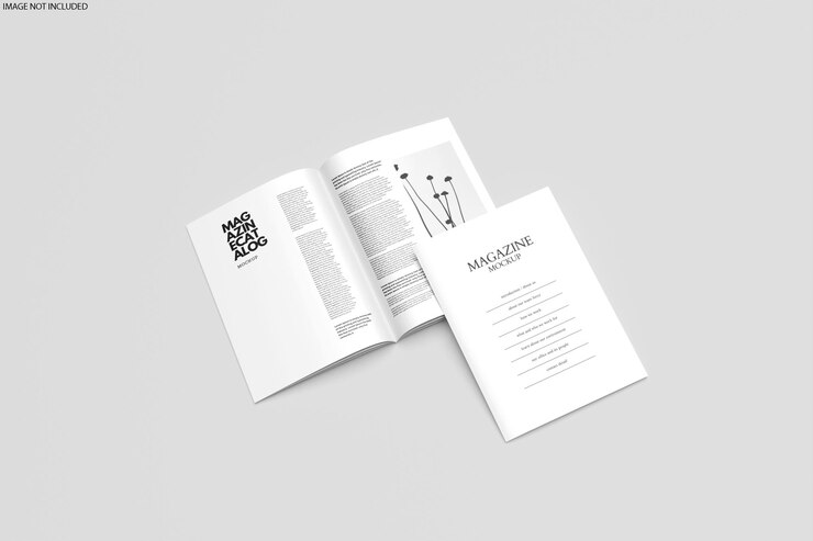 Mockup de las revistas