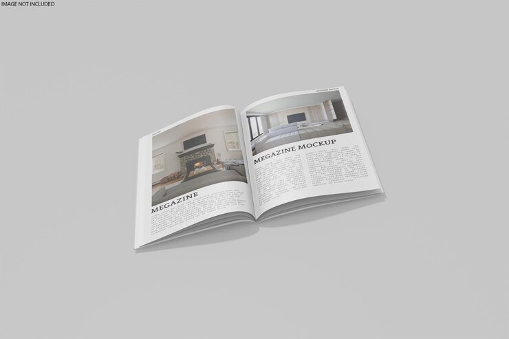 Mockup de las revistas