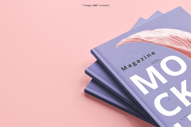 Mockup de las revistas