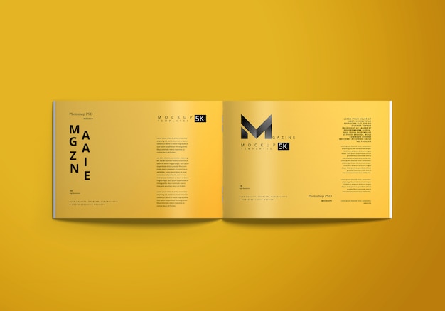 Mockup rivista orizzontale