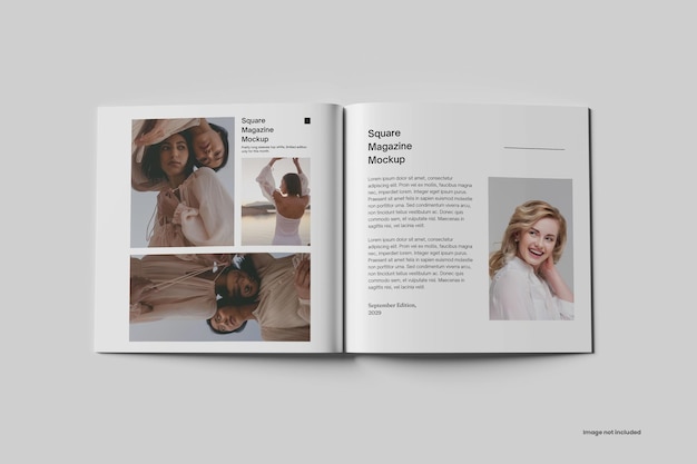 Mockup rivista quadrata