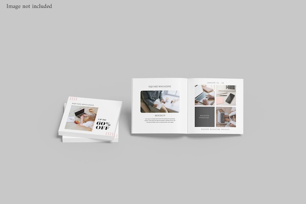 Mockup rivista quadrata