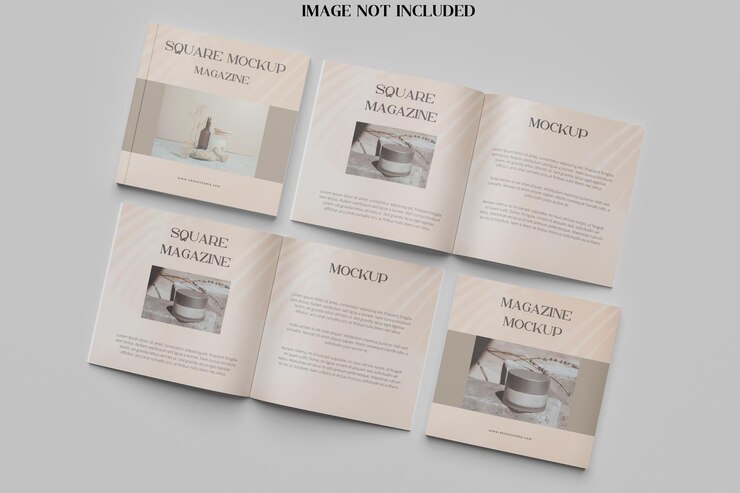 Mockup rivista quadrata