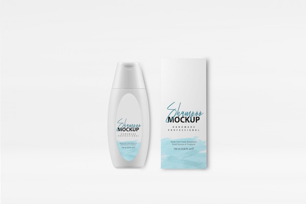 Mockup scatola shampoo
