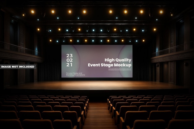 Mockup de scène d'événement de haute qualité