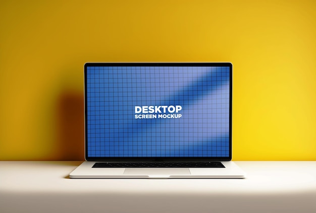 mockup screen display laptop 