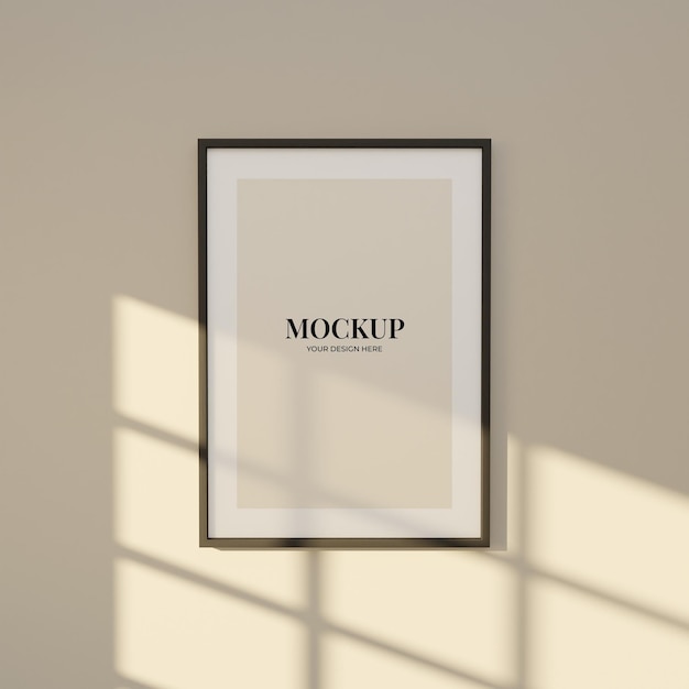 Mockup simple de marco