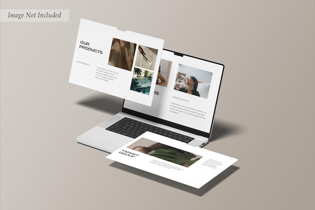 Mockup Situs Web Layar Laptop