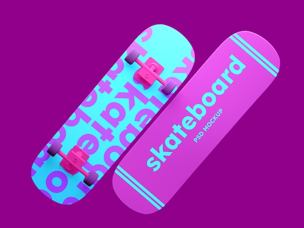 Mockup de skateboard